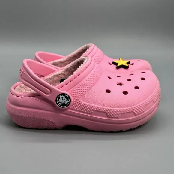 CROCS Shoes Crocs Classic Faux Fur Lined Pink Comfort Clogs
